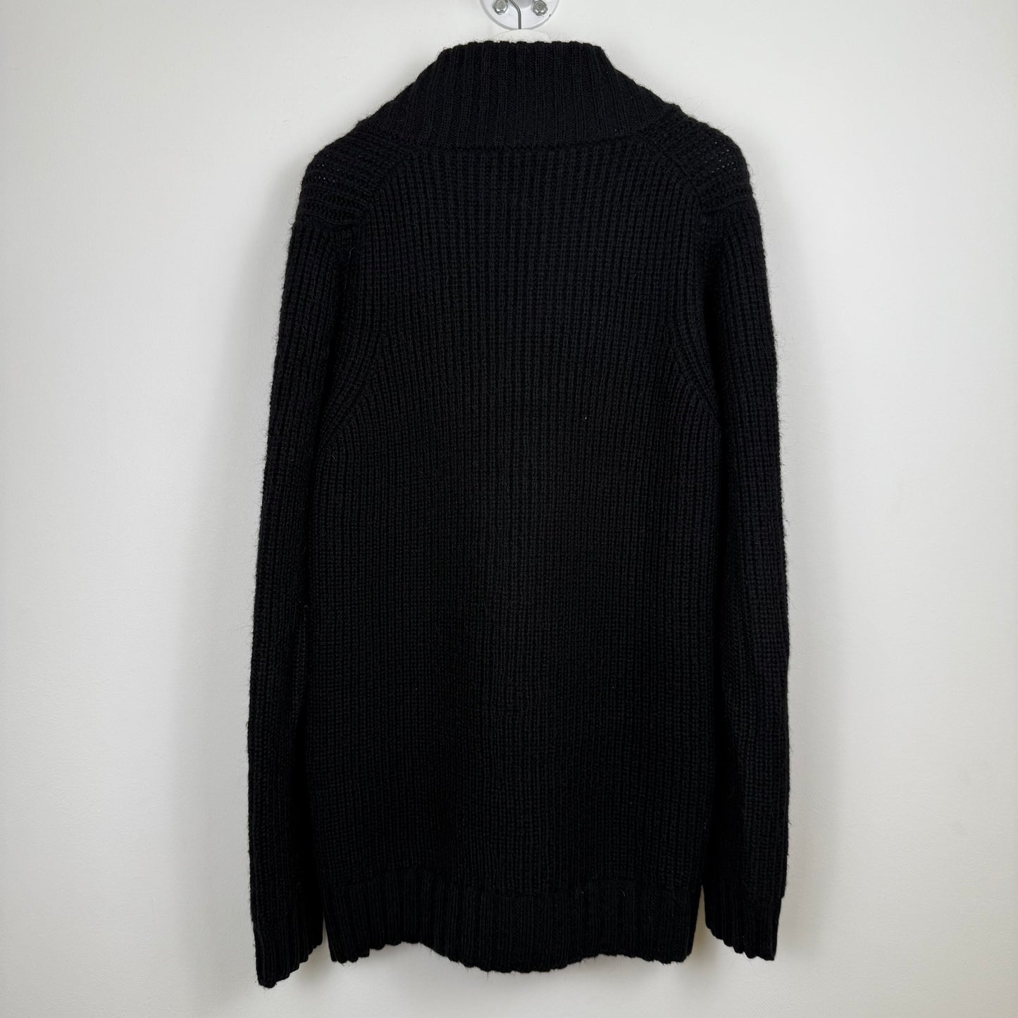 Bikkembergs long knitted black cardigan
