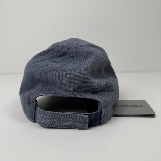 Balenciaga Embroidered Logo Distressed Cap (2023)
