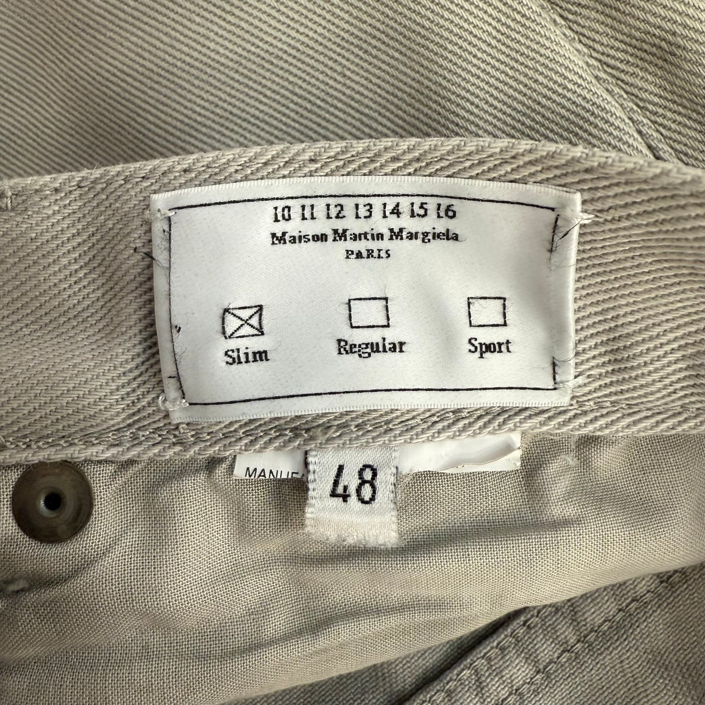 Maison Margiela Line 10 Grey Gradient Wash Jeans