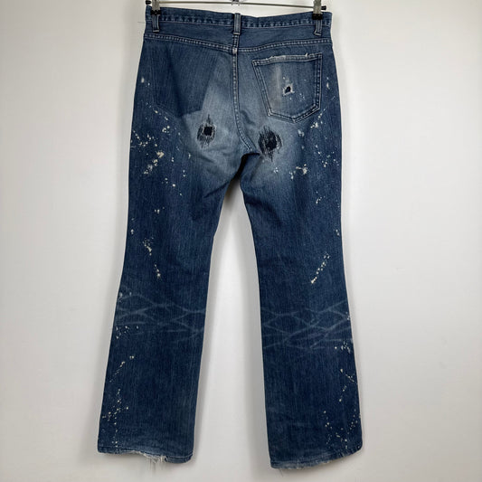 Number (N)ine "Bullet Hole" Distressed Denim Jeans (2001)
