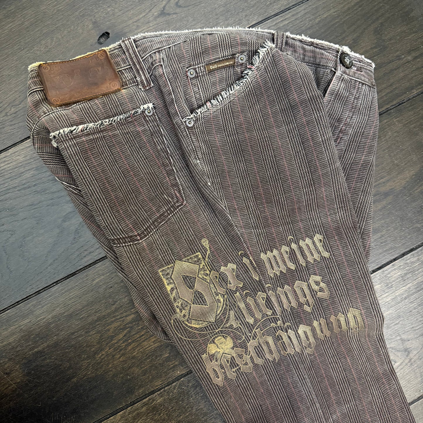 Dolce & Gabbana geruite broek
