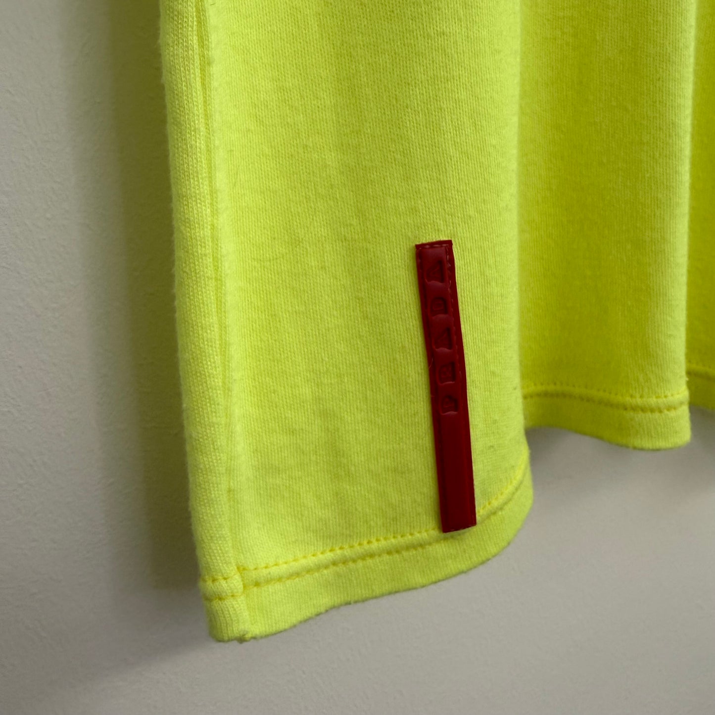 Prada Sport Neon Yellow Linea Rossa T-Shirt