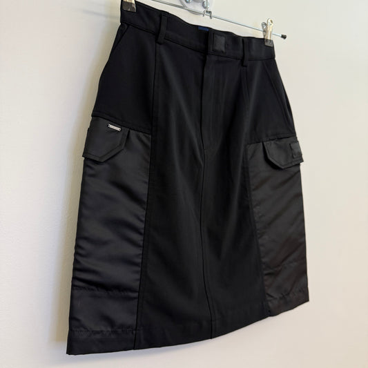 Kenzo Jeans black skirt, 2 materials