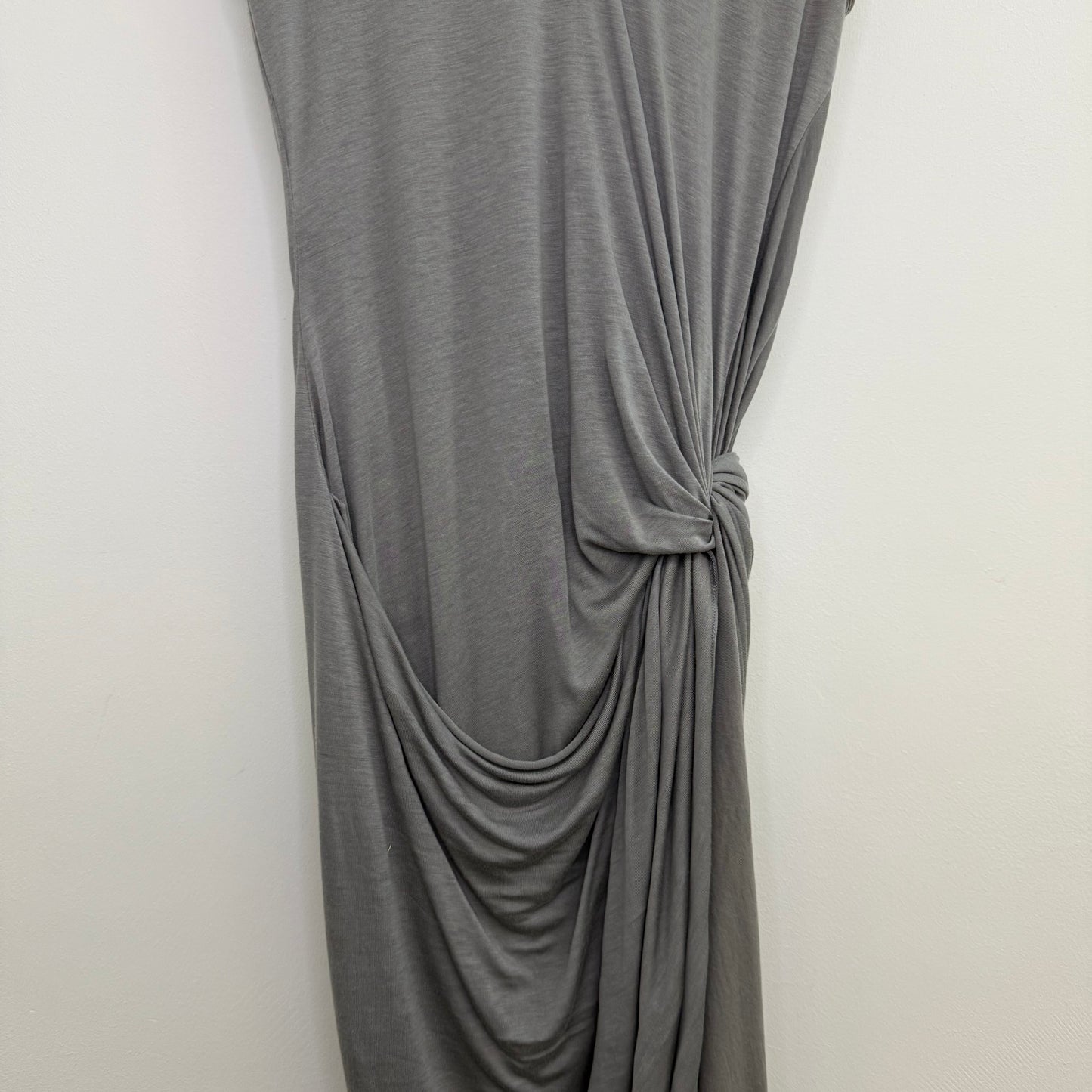 Helmut Lang grey multi layered long dress