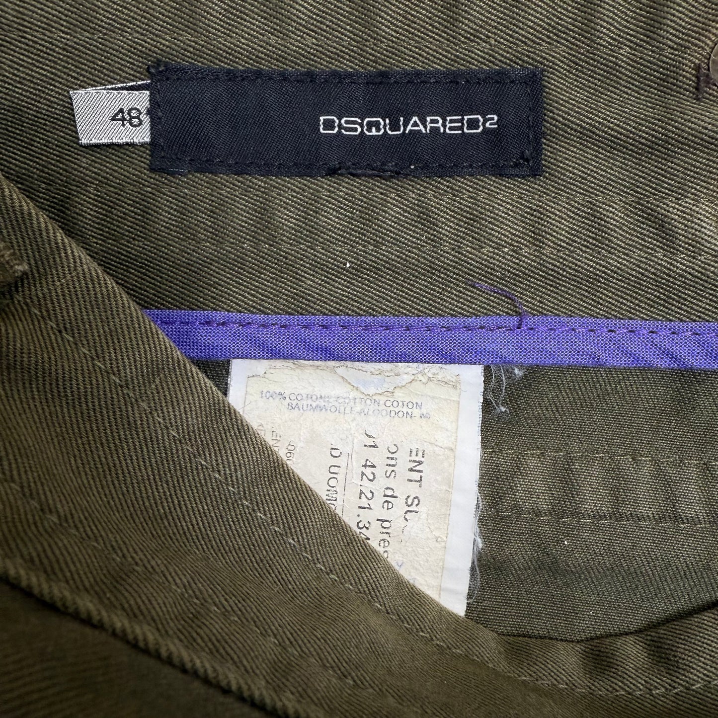 Dsquared2 Hybrid Heavy Canvas Cargo Pants (Caten Era)