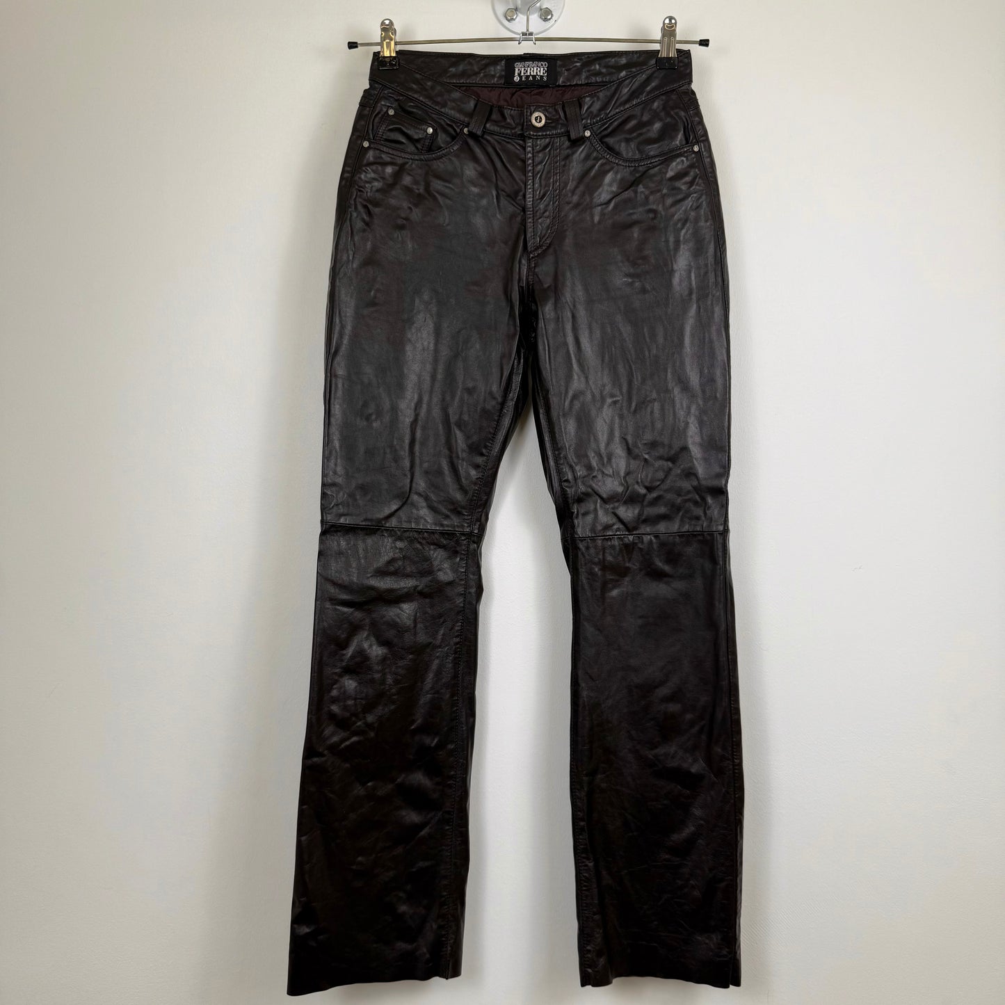 Gianfranco Ferré Jeans Vintage Brown Leather late 90's