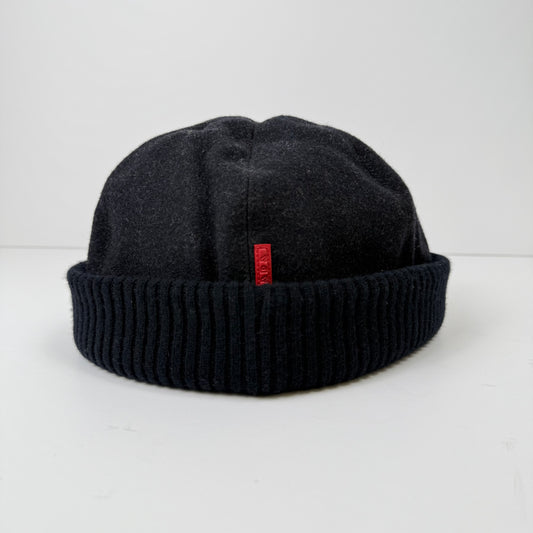 Prada Linea Rossa Wool & Nylon Beanie with Ribbed Cuff (FW2002)
