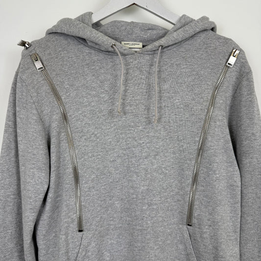 Saint Laurent Paris by Hedi Slimane Multi-Zip Hoodie