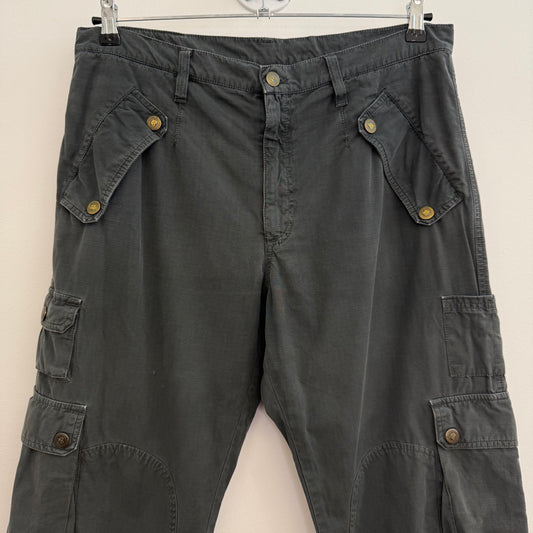 Dolce & Gabbana wide grey cargo pants