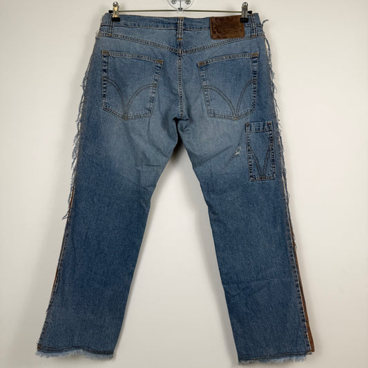 D&G Dolce & Gabbana Hybrid Corduroy-Denim Pants