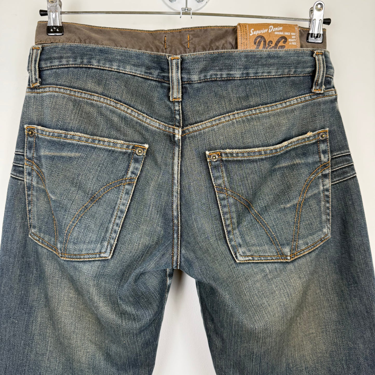 D&G 2003 Double Waist Twisted Seam Cargo Pants
