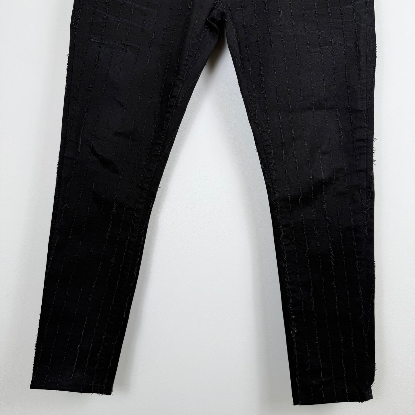 Dolce & Gabbana '14 Gold' Distressed Striped Denim **