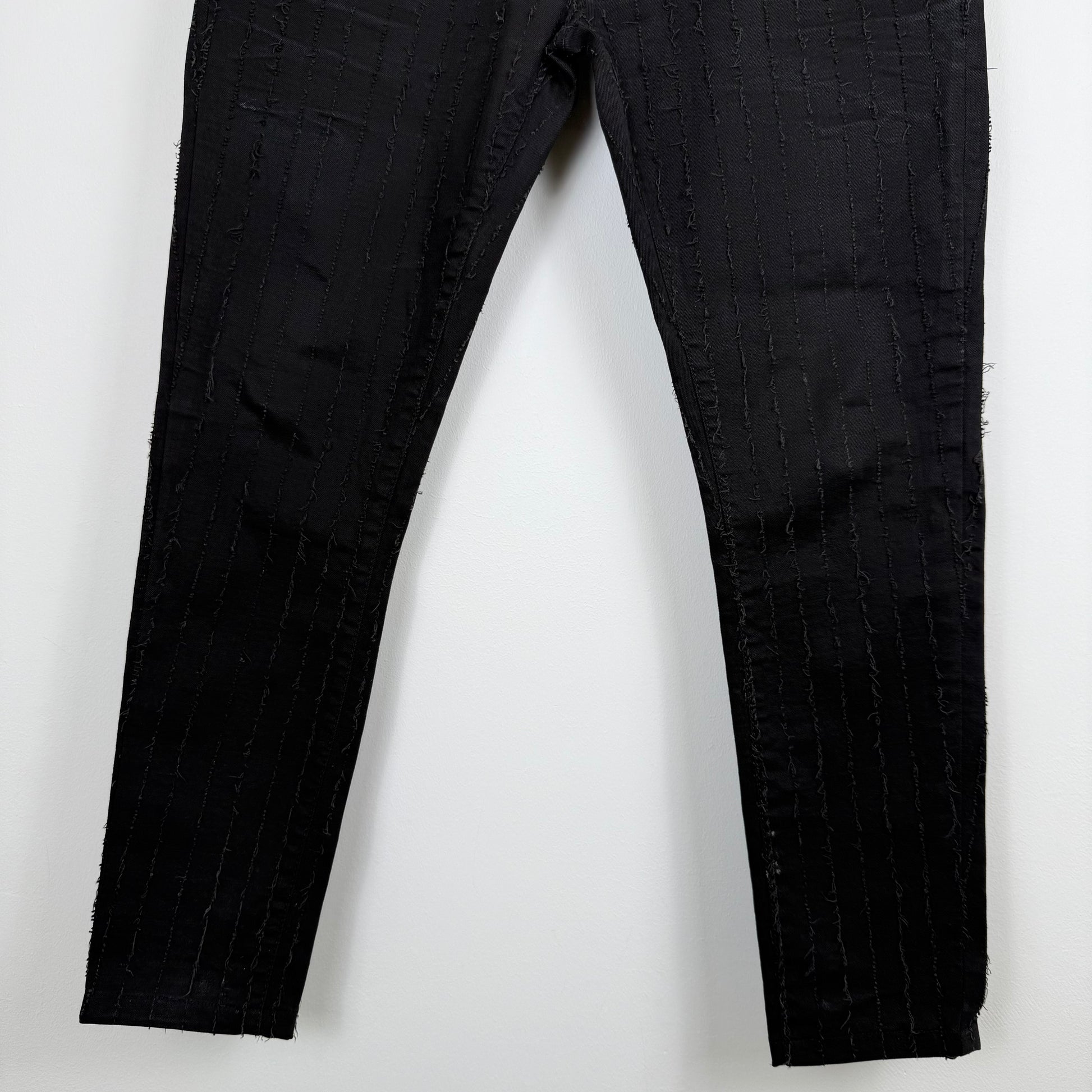 Dolce & Gabbana '14 Gold' Distressed Striped Denim **