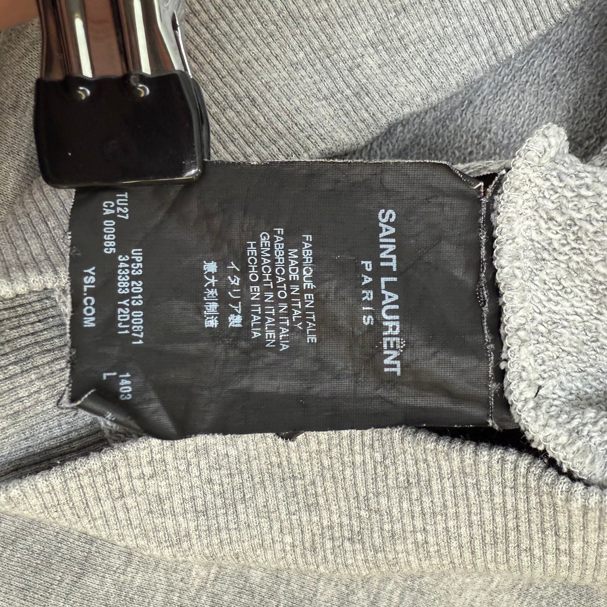 Saint Laurent Paris by Hedi Slimane Multi-Zip Hoodie