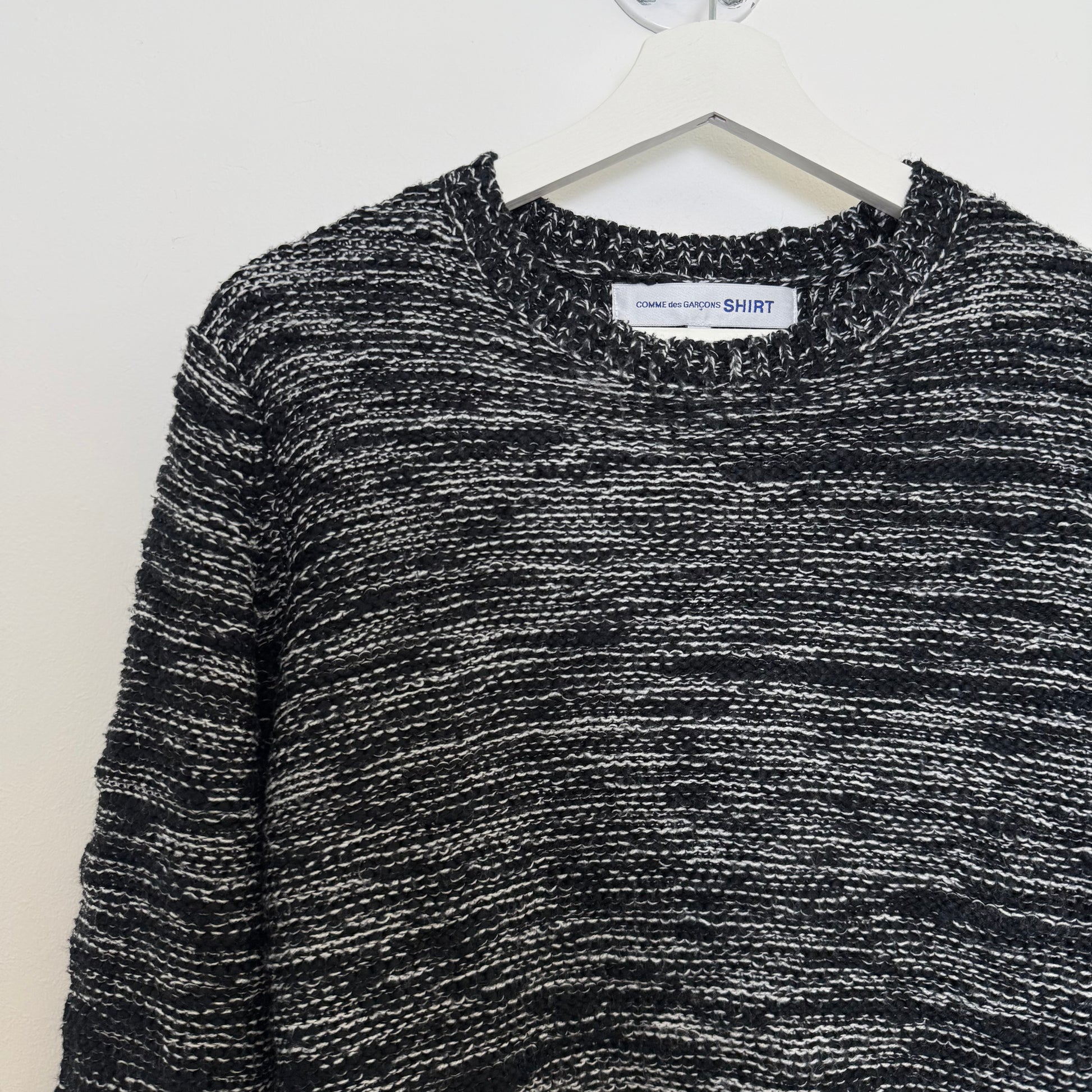 COMME des GARÇONS shirt black/white knitted sweater