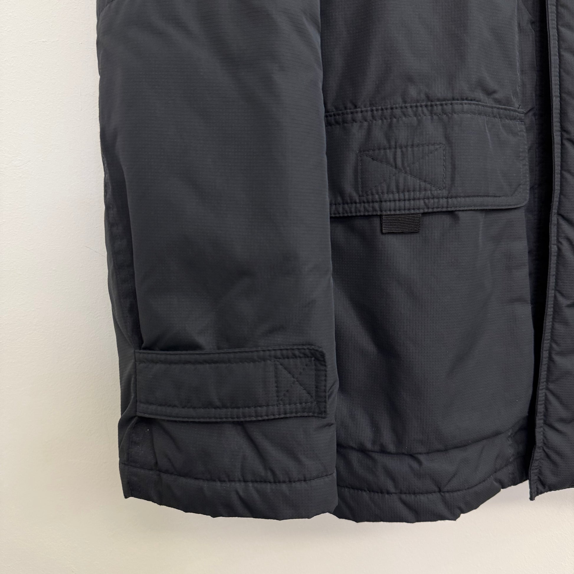 Dolce & Gabbana black cargo rain parka