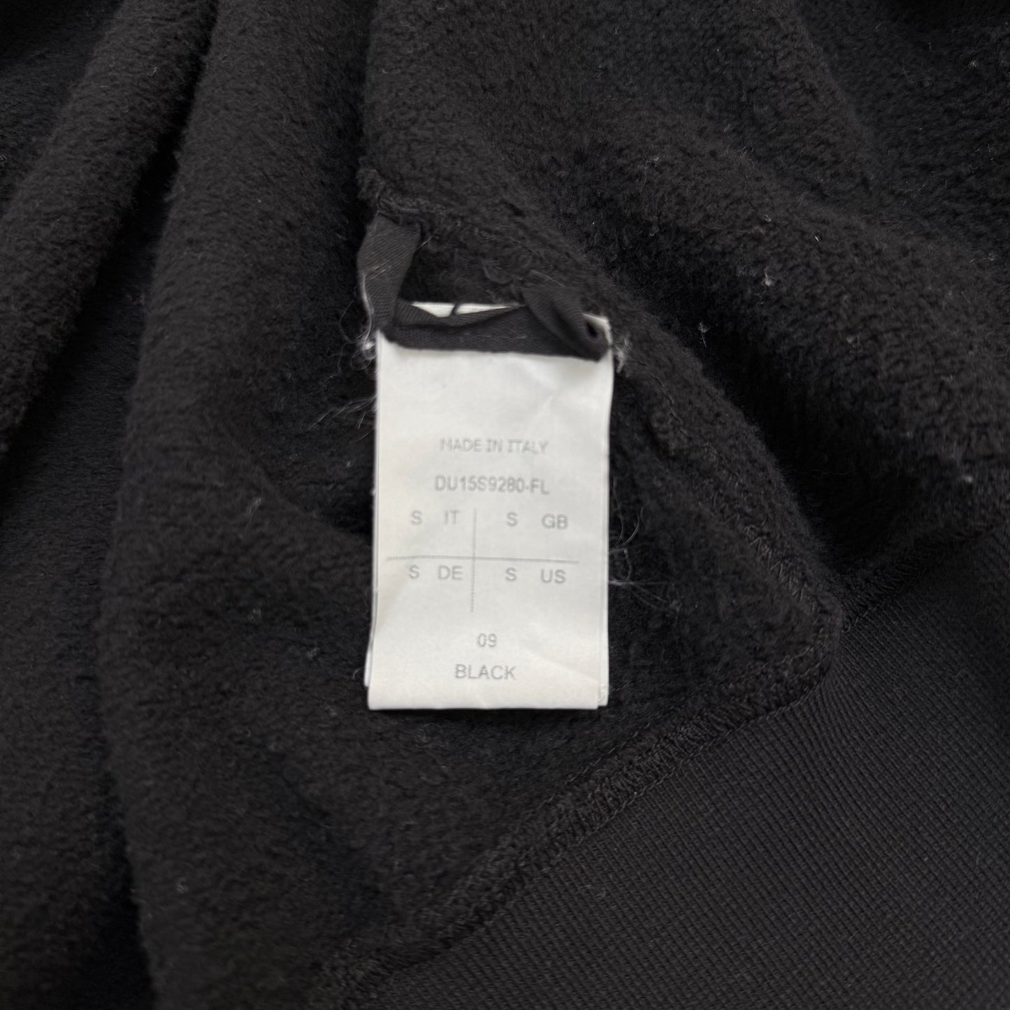 Rick Owens DRKSHDW Leather-Sleeve Gimp Hoodie ss15