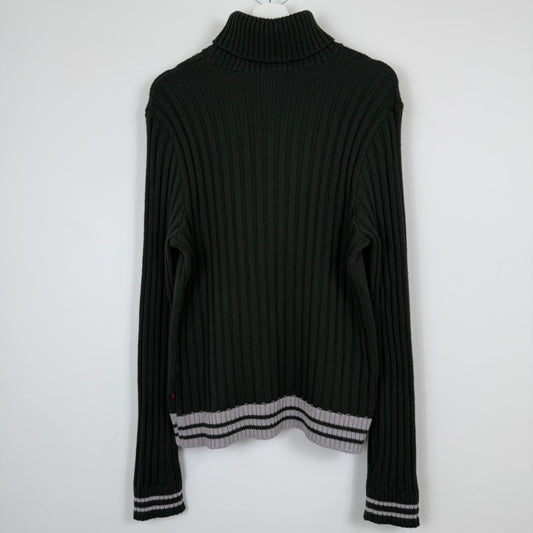 Dolce & Gabbana D&G ‘&’ line intergraded logo texture knit sweater