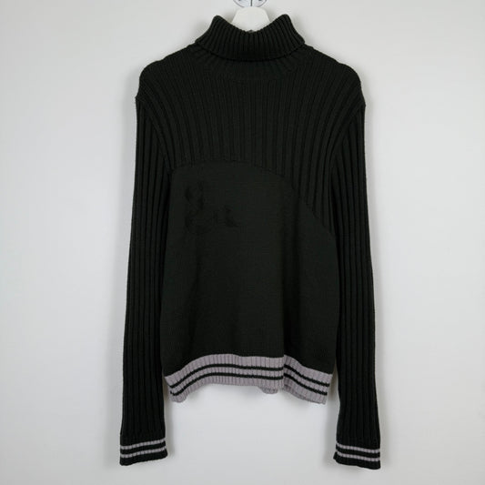 Dolce & Gabbana D&G ‘&’ line intergraded logo texture knit sweater