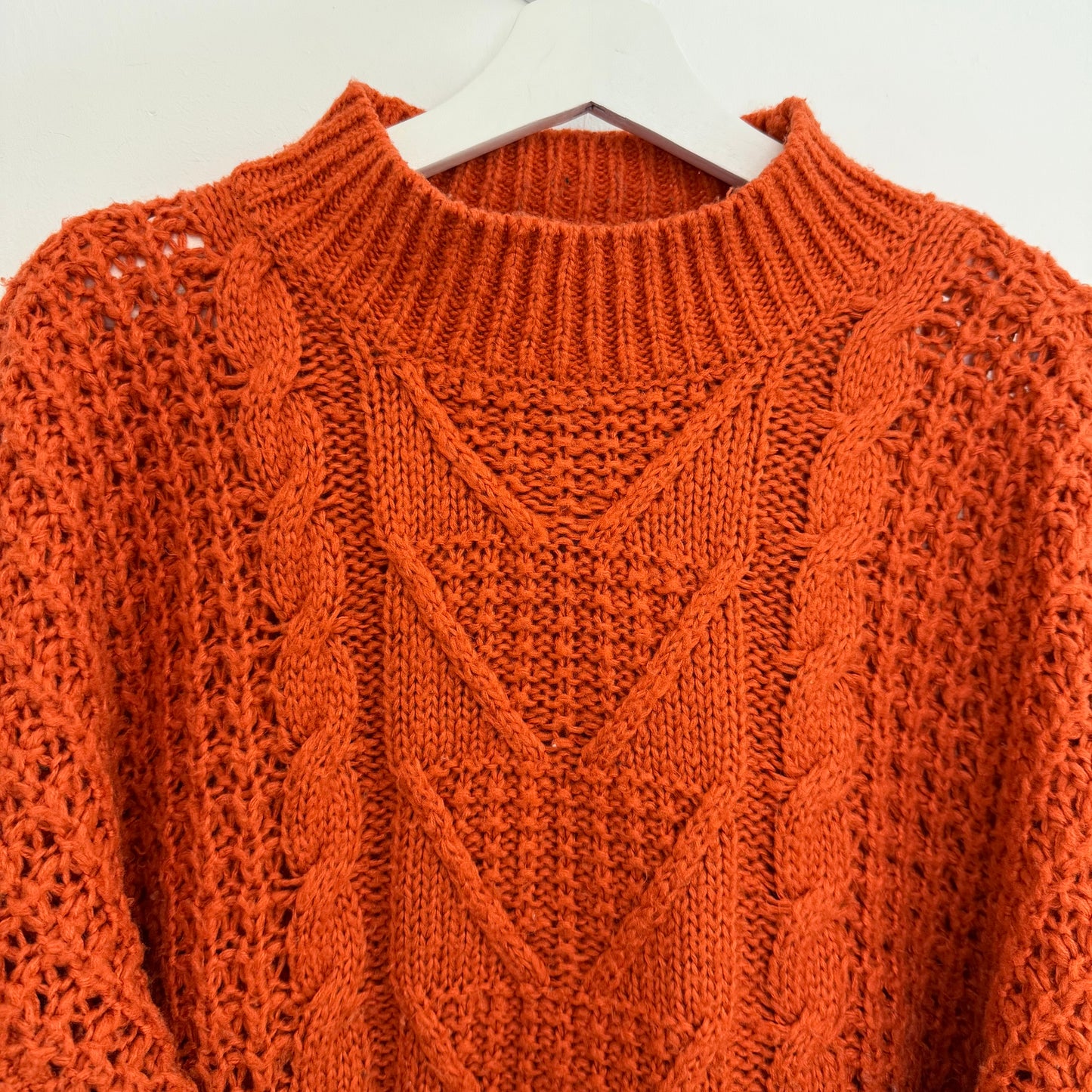 COMME des GARÇONS SHIRT, gebreide, zacht oranje trui