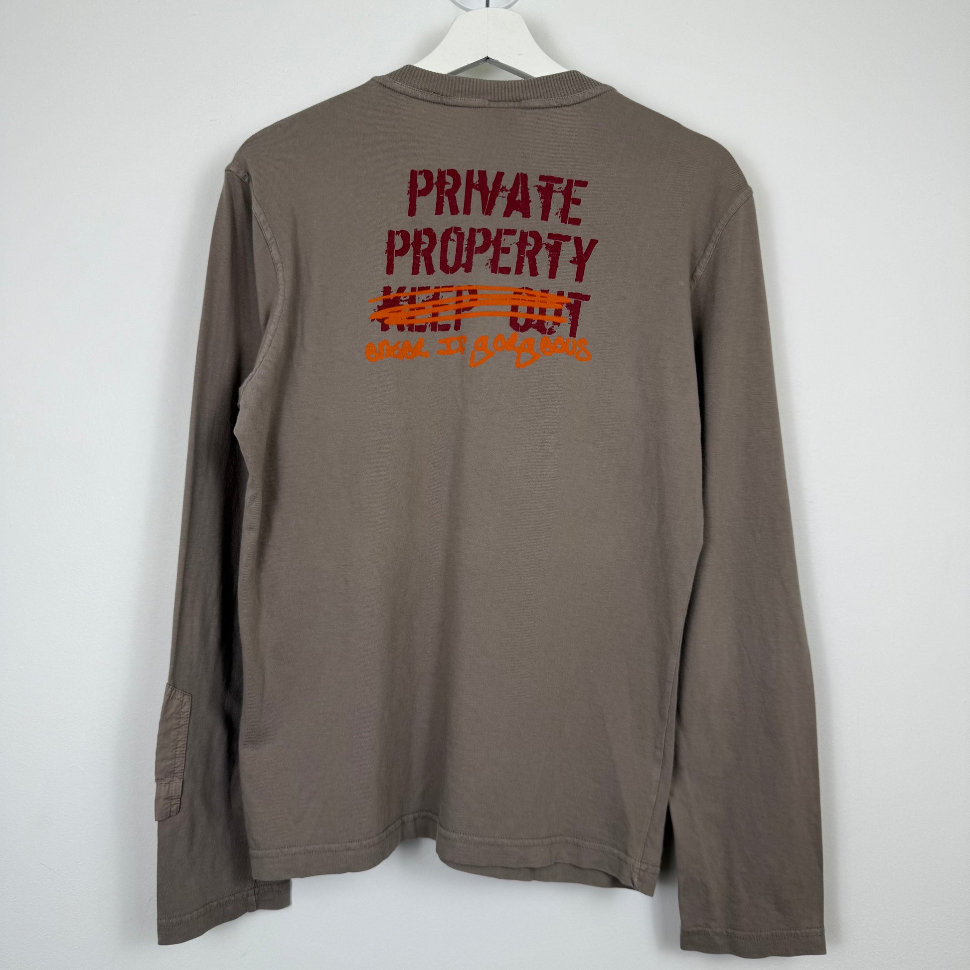 D&G Dolce & Gabbana "Private Property" Cargo Long Sleeve (2003)