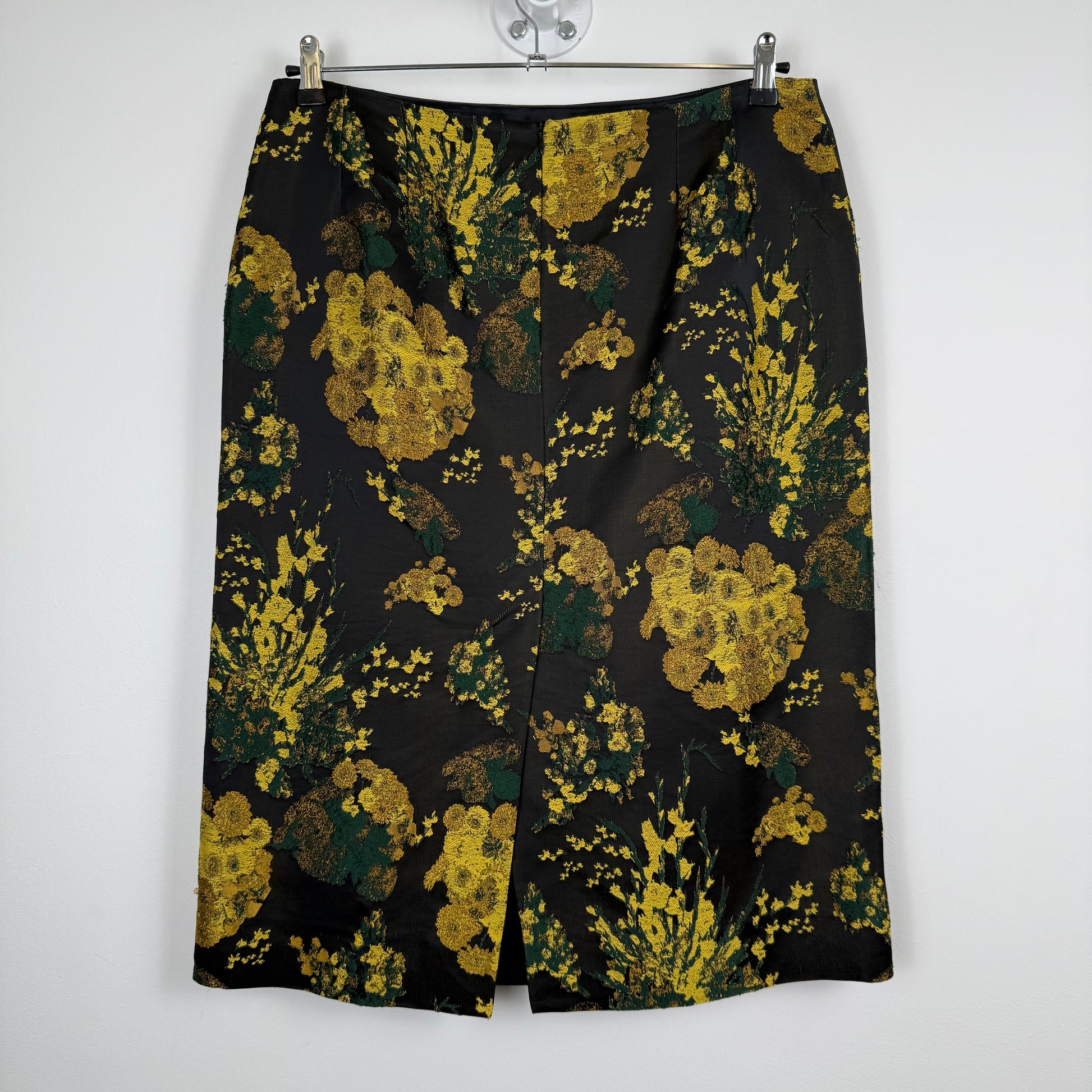 Dries van Noten Floral Jacquard Pencil Skirt