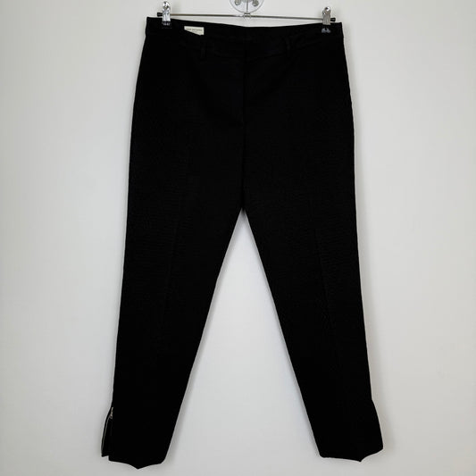 Dries van Noten Textured Slim-Fit trousers with ankle zips