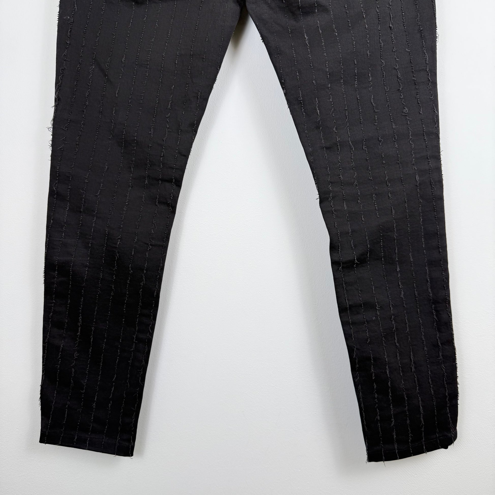 Dolce & Gabbana '14 Gold' Distressed Striped Denim **