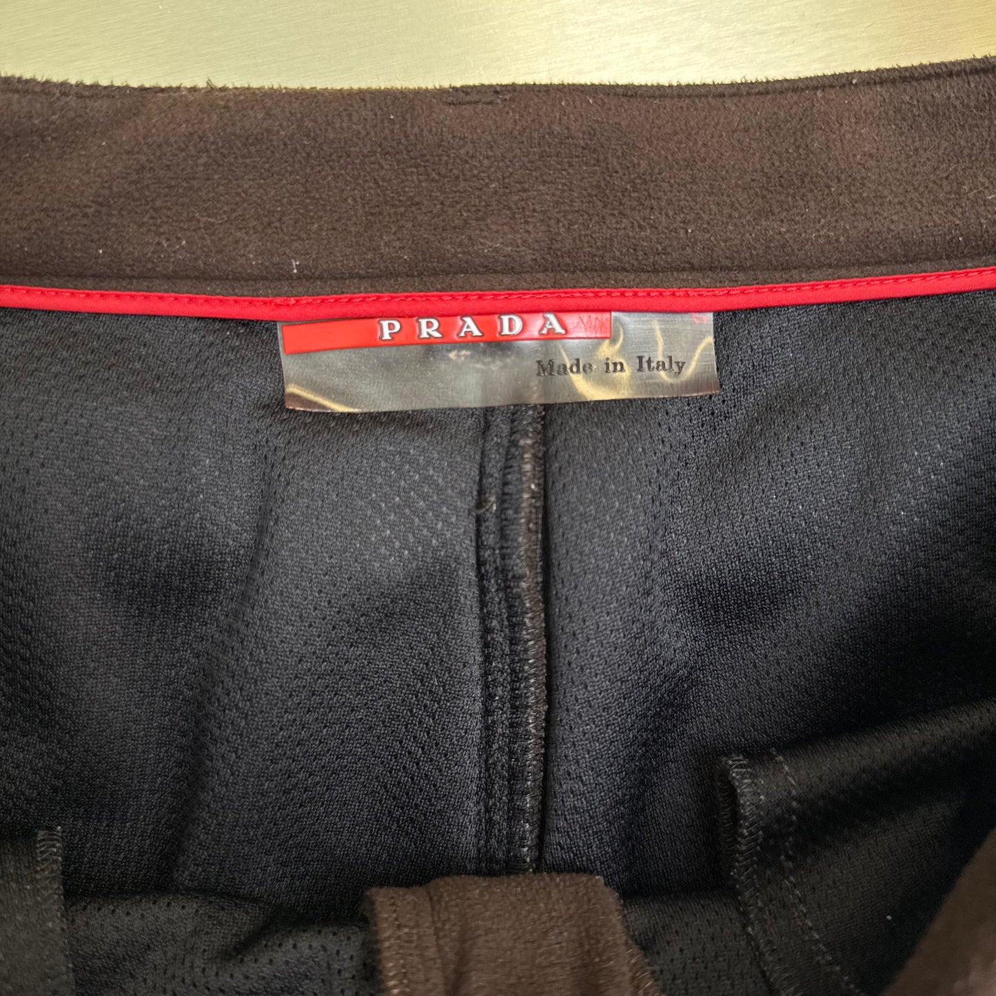 Prada Linea Rossa Fleece Double Knee Trousers