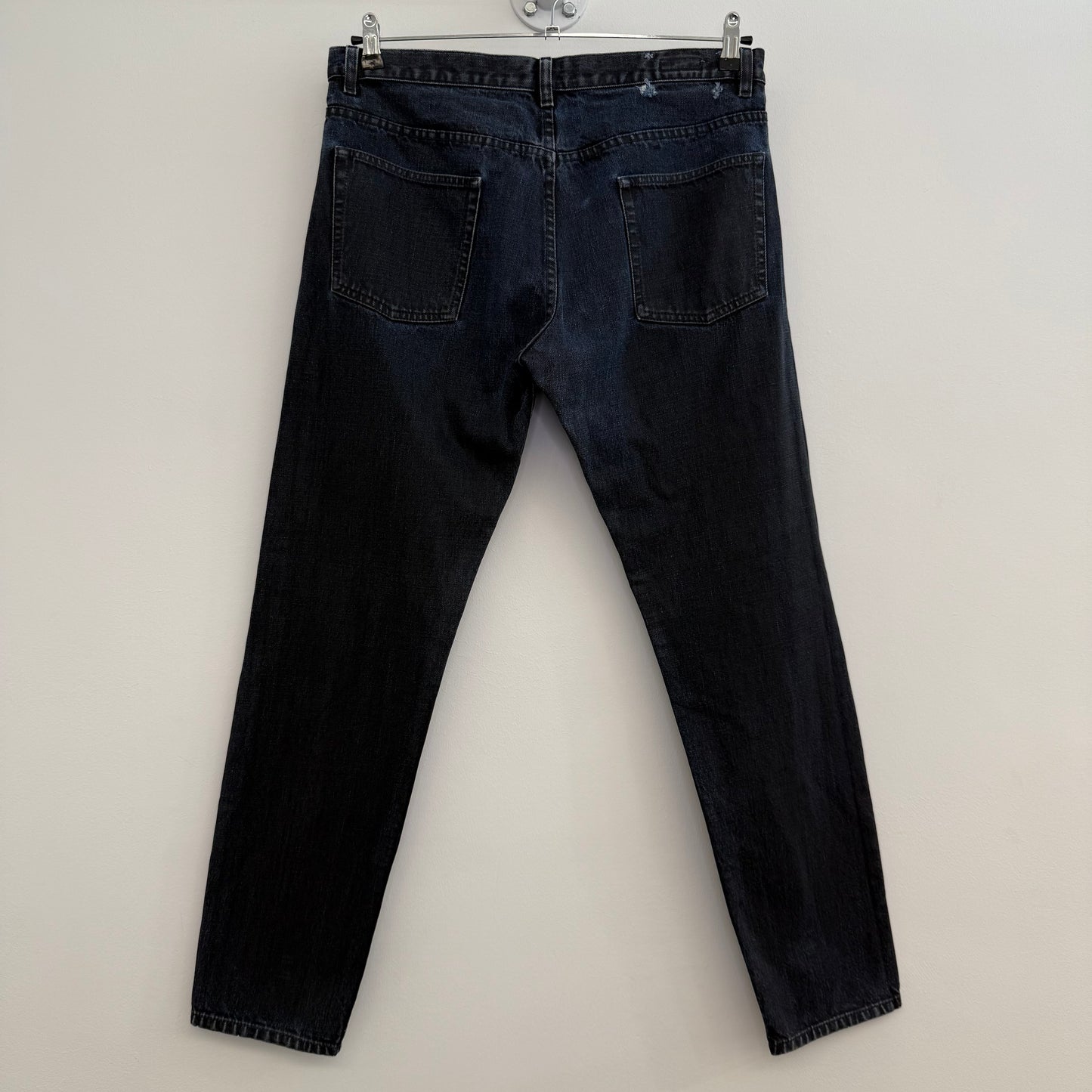 Dries van Noten Jeans, blue waxed denim