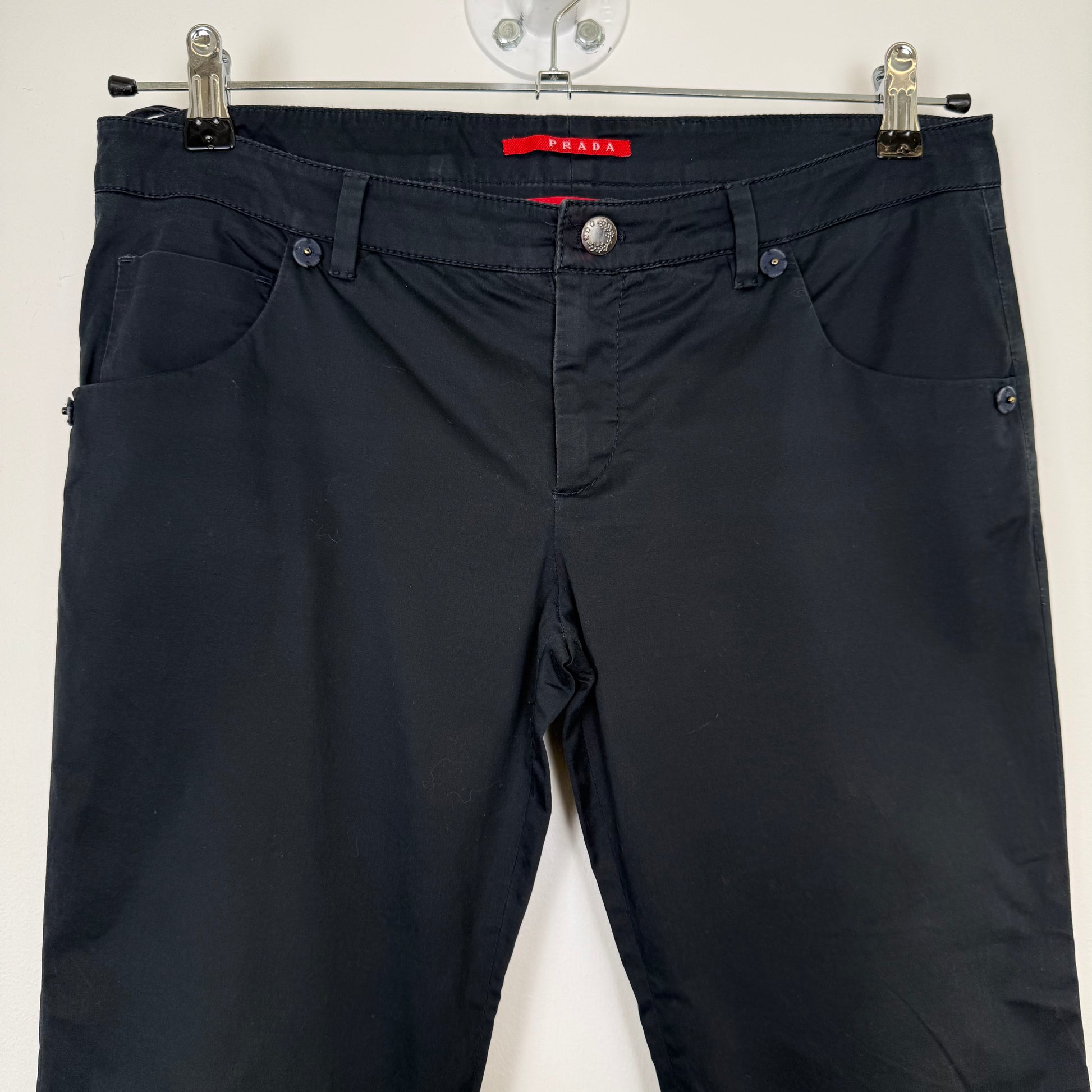 Prada black capri trousers