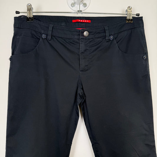 Prada black capri trousers