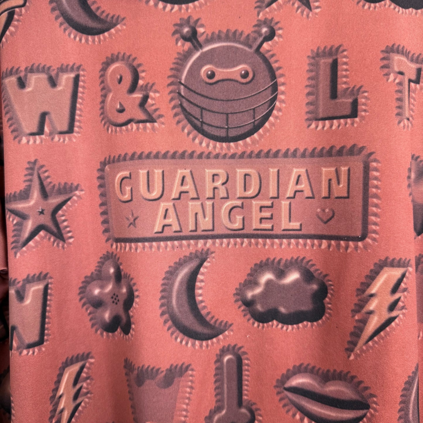 Walter van Beirendonck W&LT "Guardian Angel" All-over Print Top w/ tag