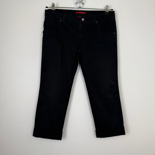 Prada black capri trousers