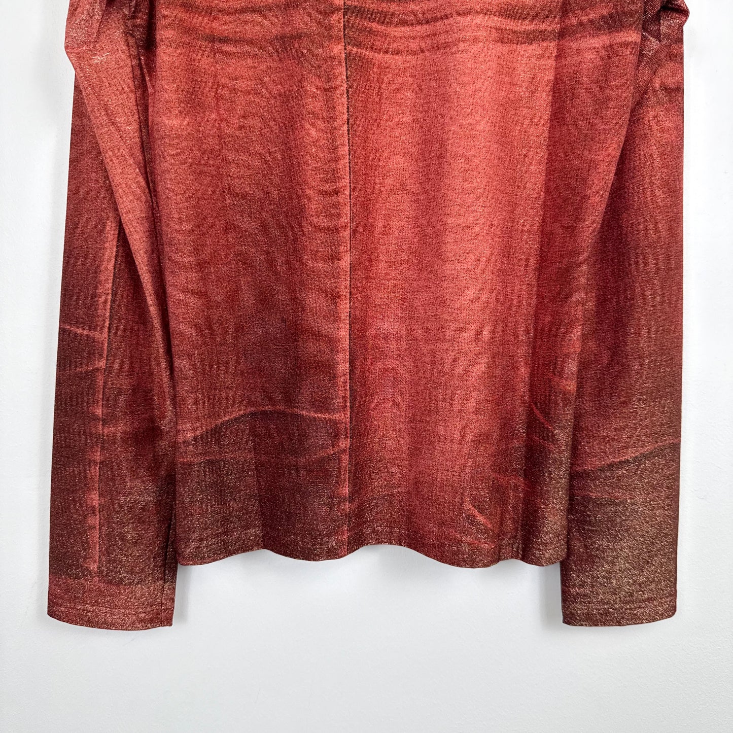 Roberto Cavalli Early 2000s trompe-l’oeil denim longsleeve