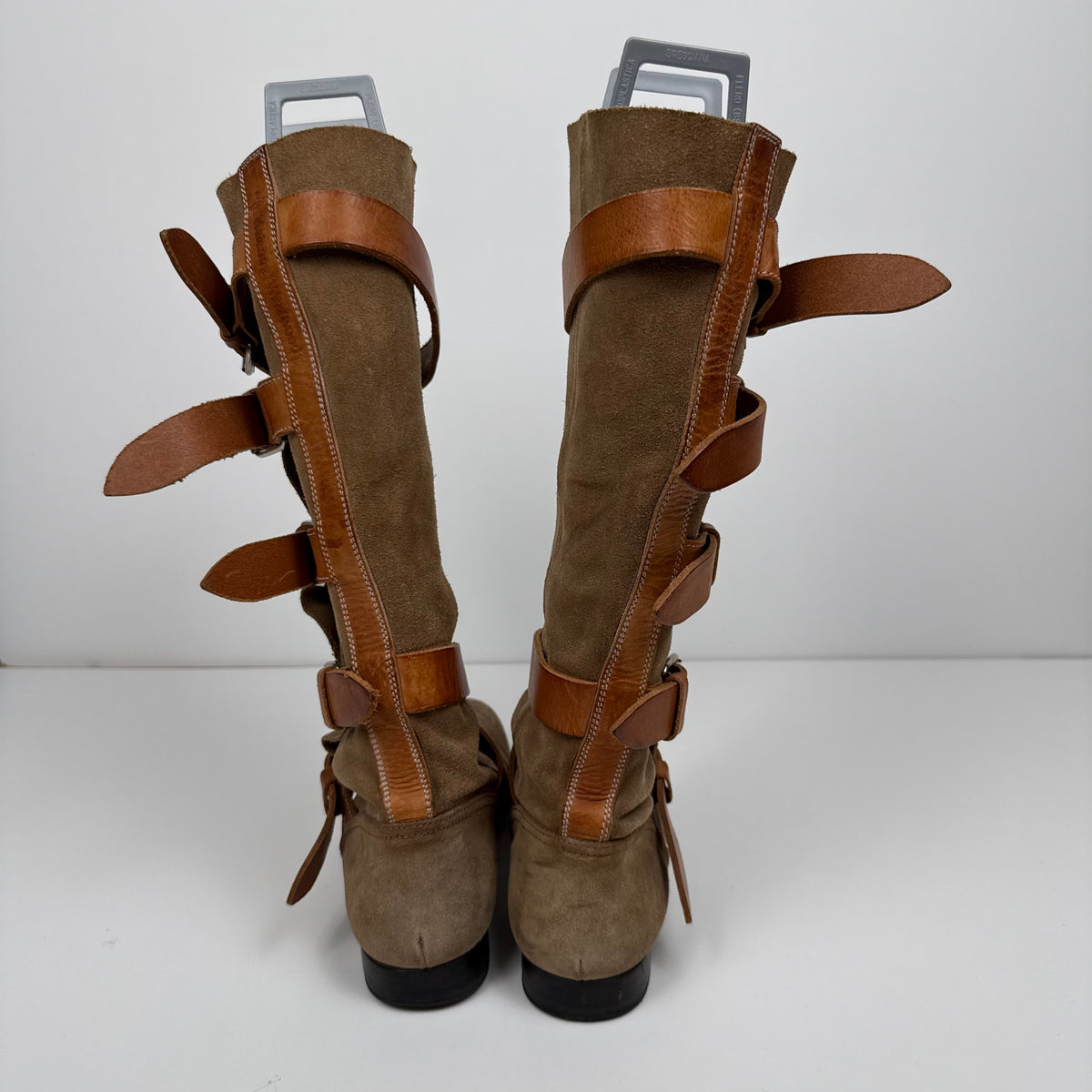Vivienne Westwood Pirate Boots — Suede, Multi-Buckle — Size EU 39