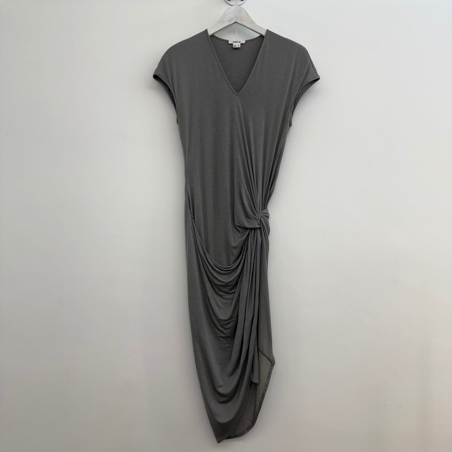Helmut Lang grey multi layered long dress