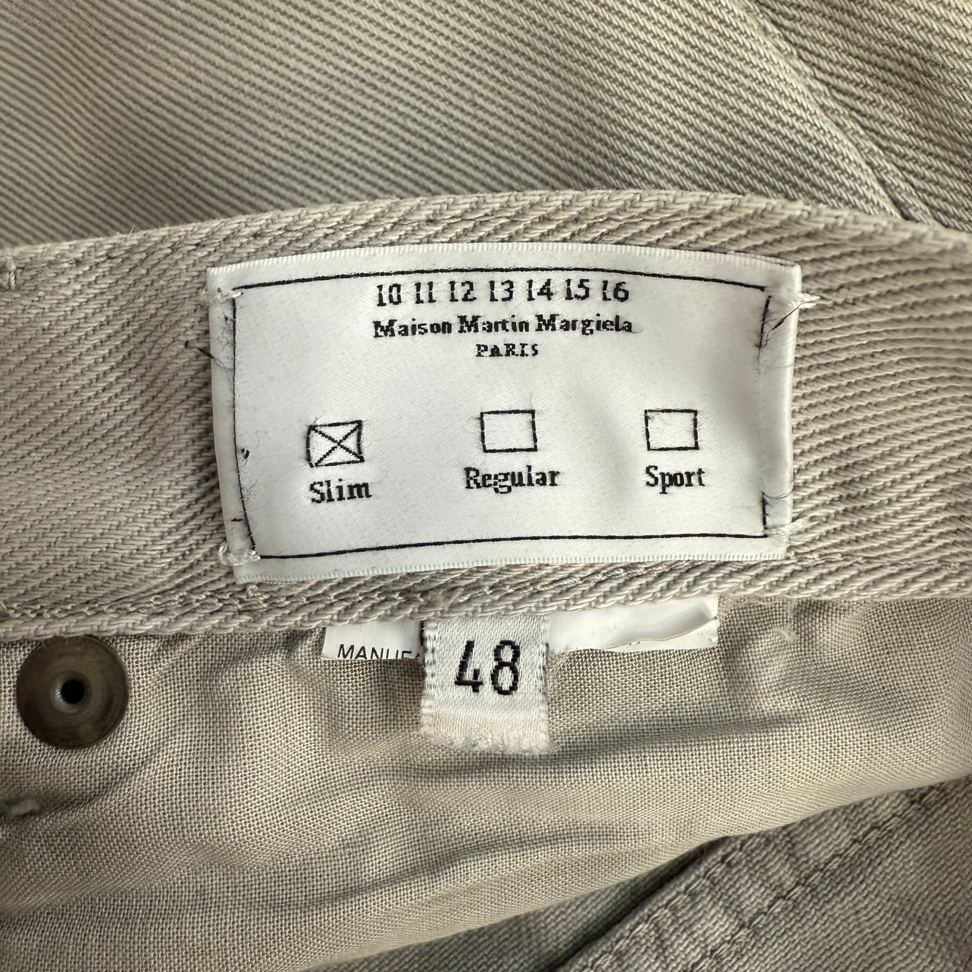 Maison Margiela Line 10 Grey Gradient Wash Jeans