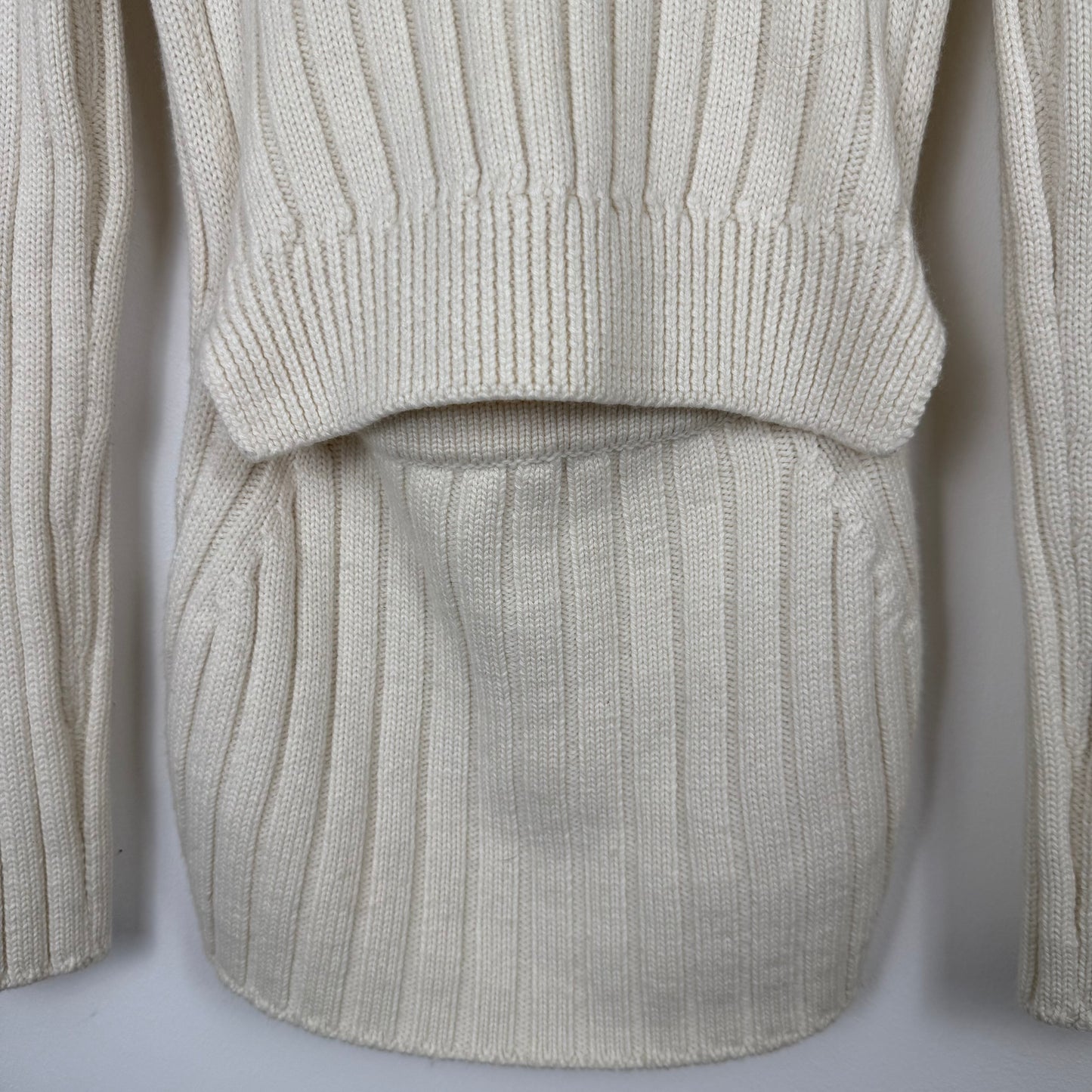MM6 Maison Margiela Deconstructed Flap Knit Sweater