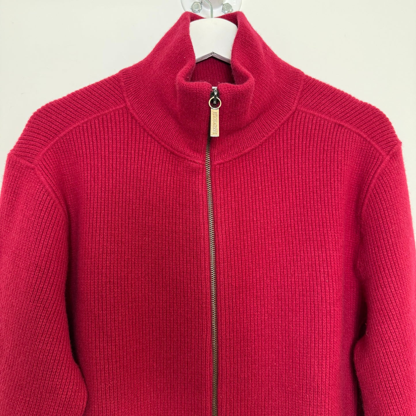 Dirk Bikkembergs Sport Couture Zip-Up Belted Cardigan Red