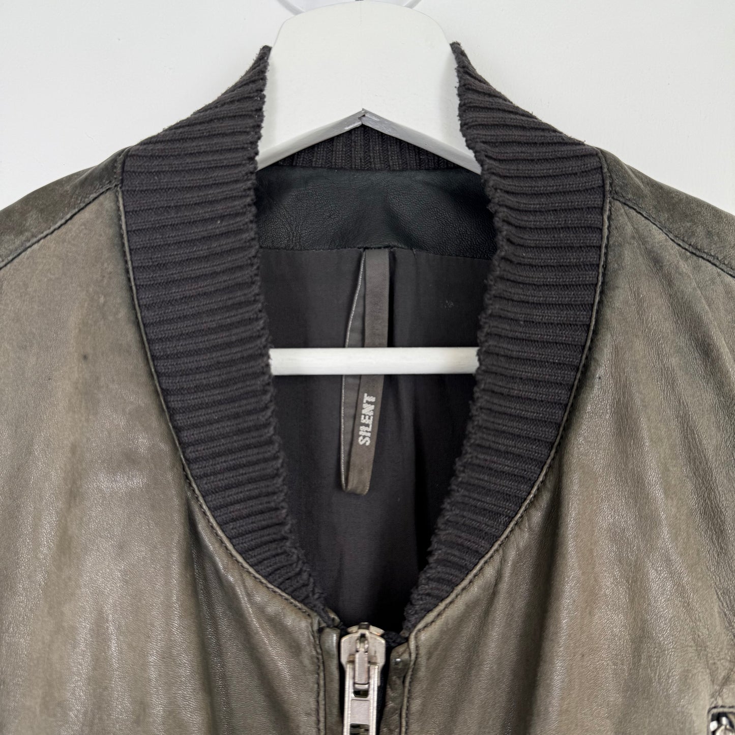 Silent by Damir Doma Washed Leather Bomber