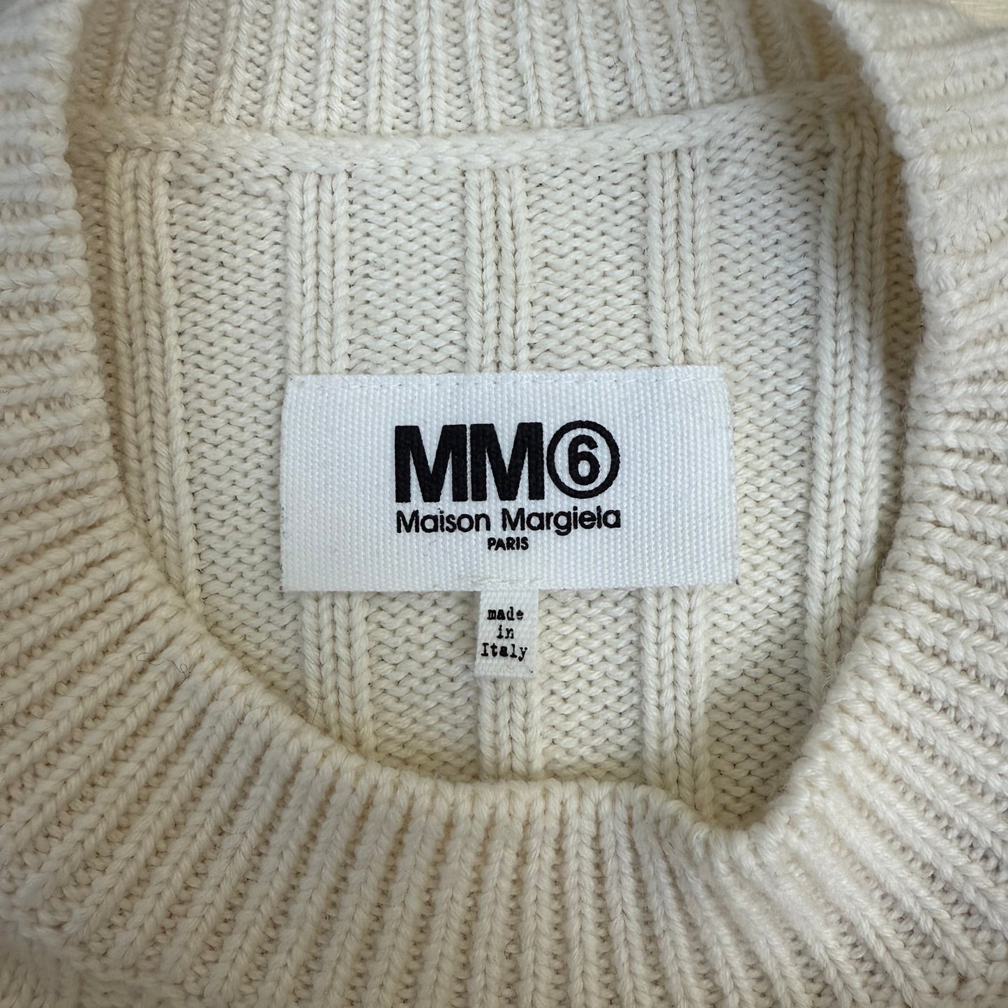 MM6 Maison Margiela Deconstructed Flap Knit Sweater