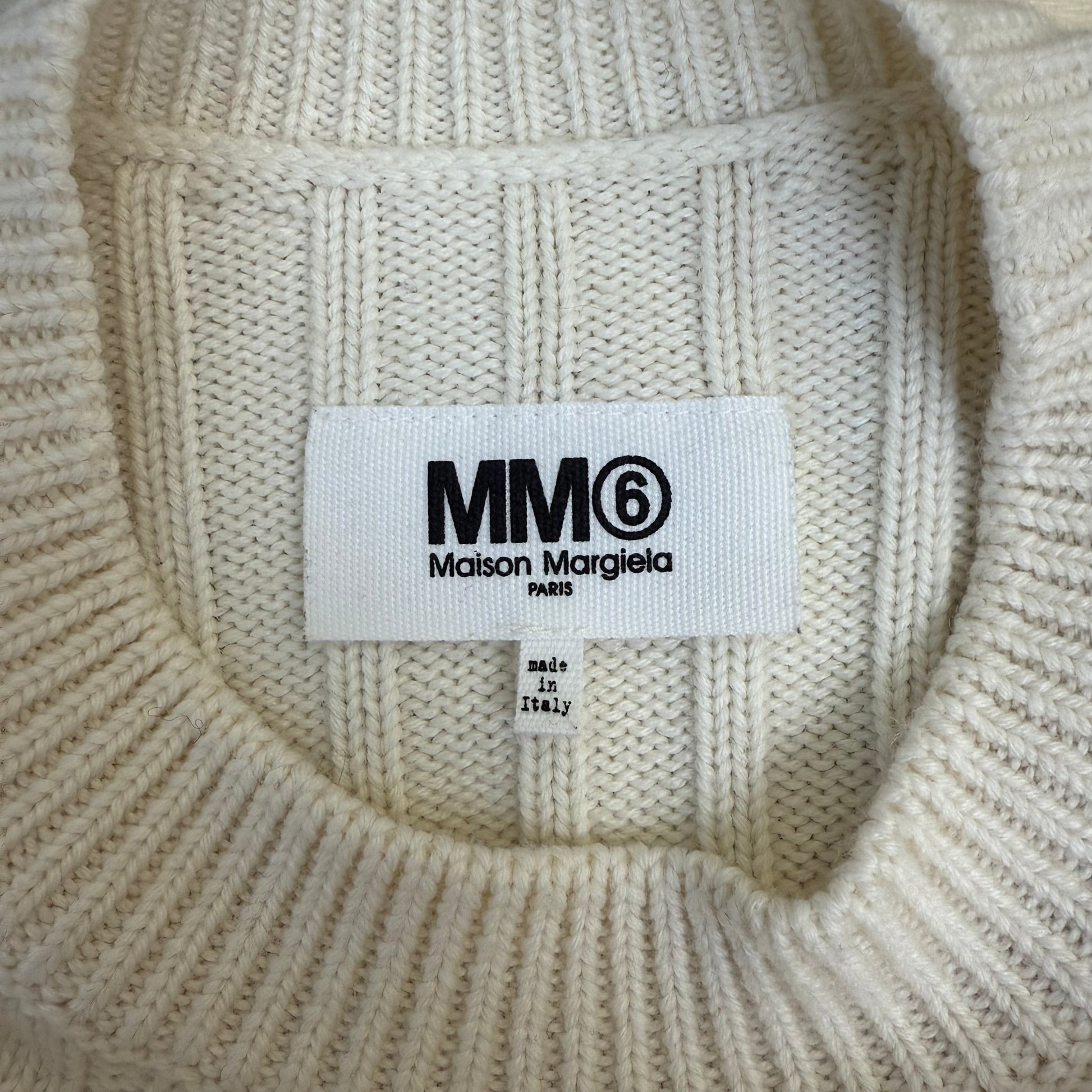 MM6 Maison Margiela Deconstructed Flap Knit Sweater