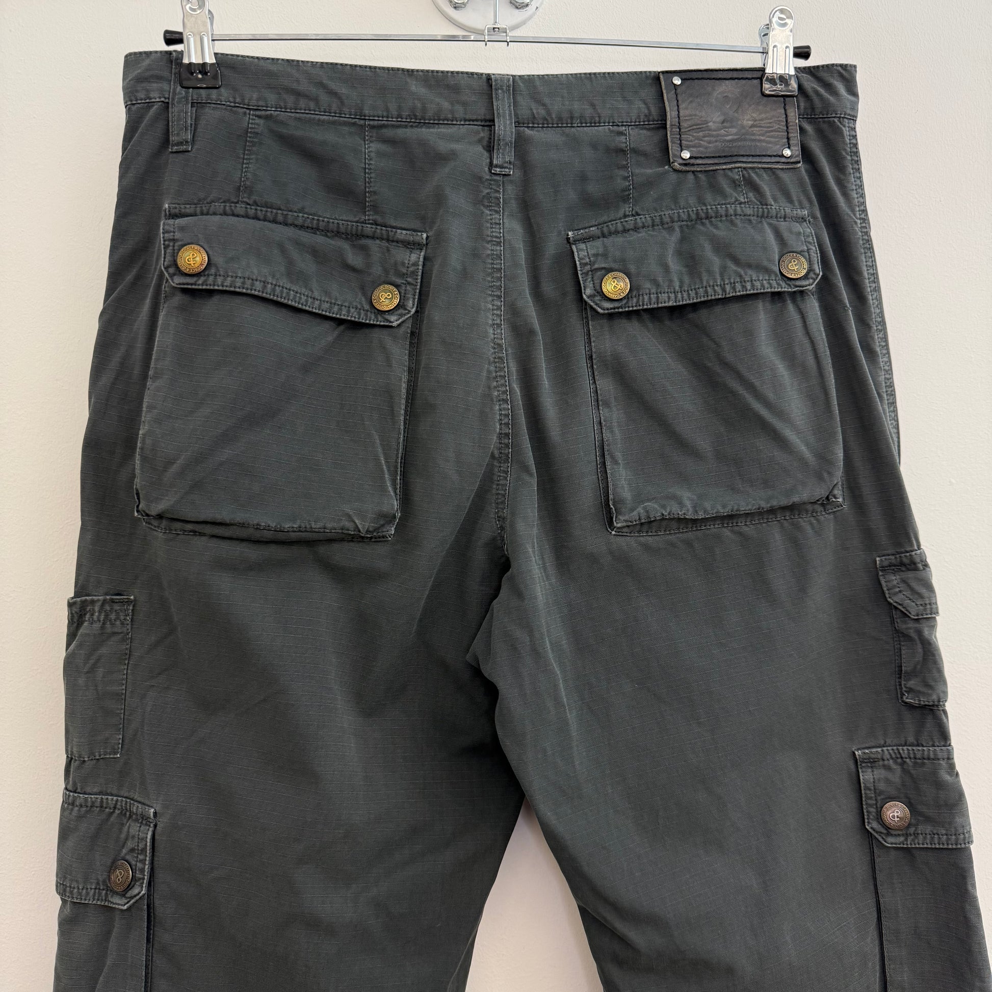 Dolce & Gabbana wide grey cargo pants