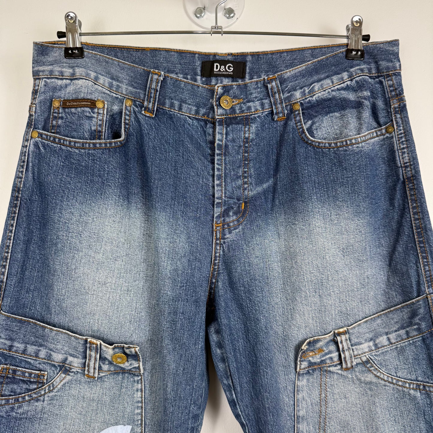 D&G Dolce & Gabbana Reconstructed Multi-Pocket Jeans