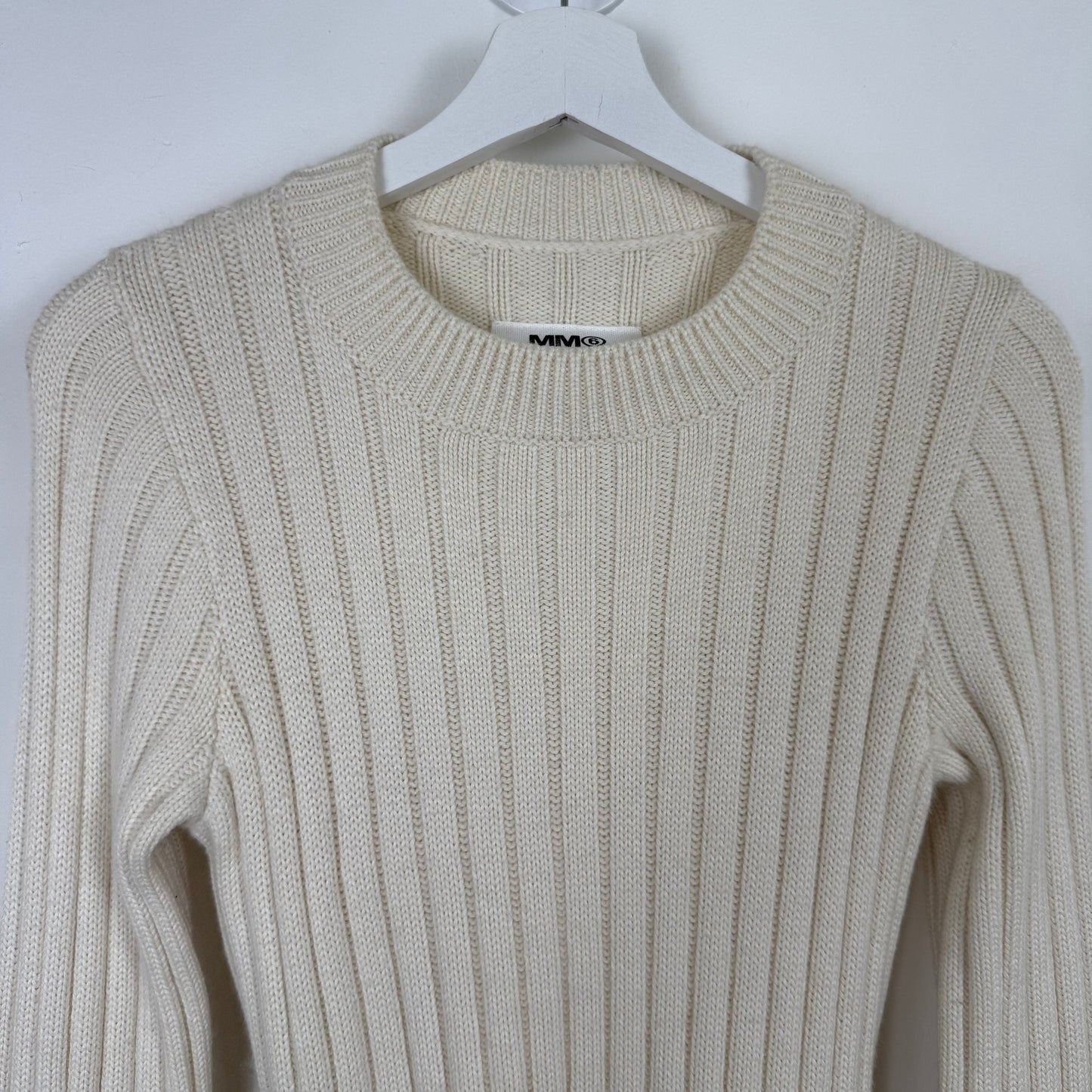 MM6 Maison Margiela Deconstructed Flap Knit Sweater