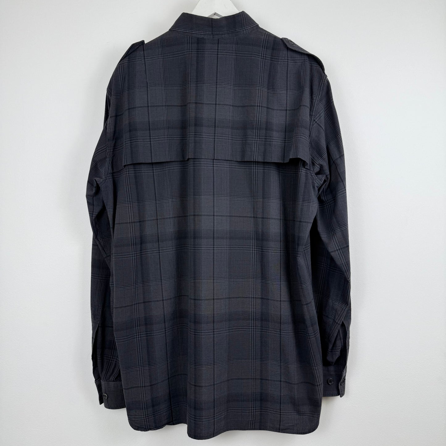 Dries van Noten FW19 Plaid Storm Flap Shirt