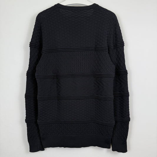 Ann Demeulemeester A/W12 textured panel knit sweater