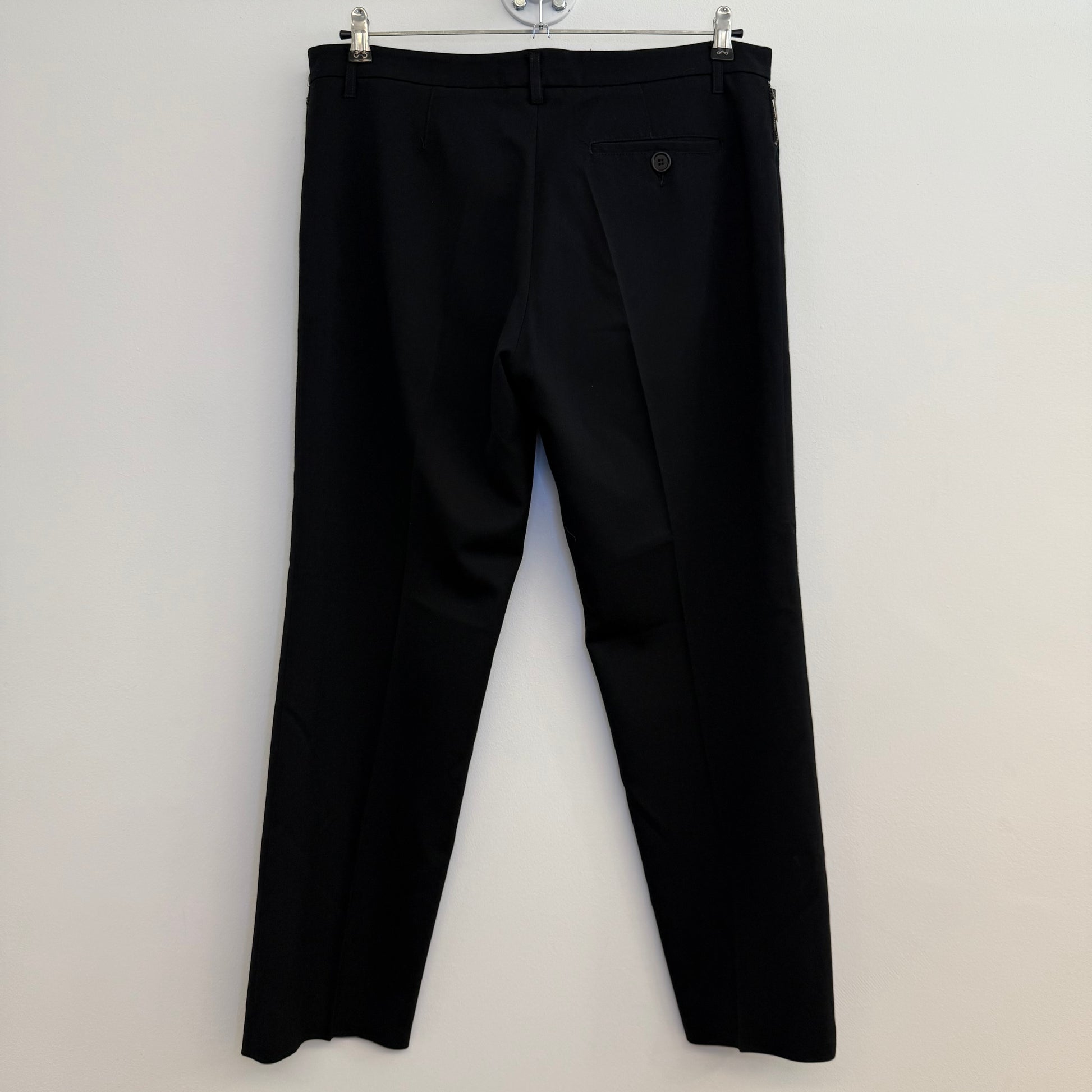 Dirk Bikkembergs 2-Piece Suit with Leather Inlay & Chain Detail