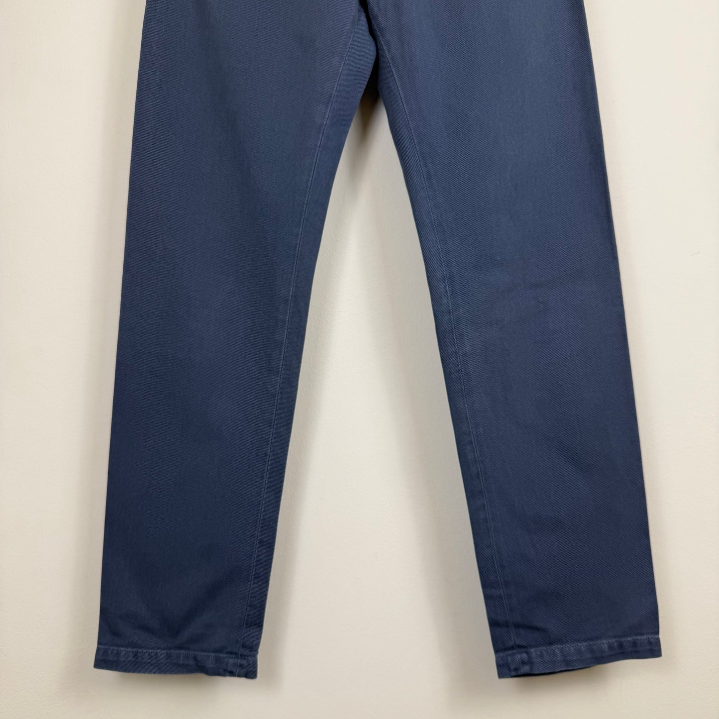 Maison Margiela Blue Heavy Cotton Twill No-Loop Trousers